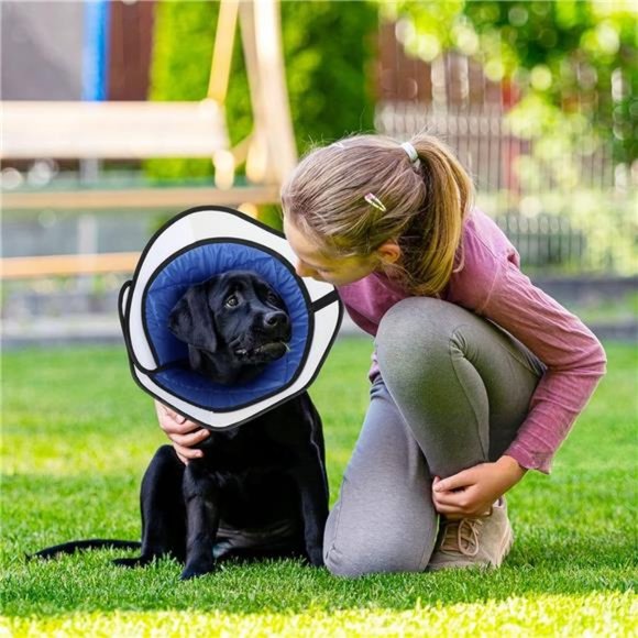 Dog Cone Collar for Dog After Surgery, Soft Recovery Cones, L Size - Picture 7 of 7
